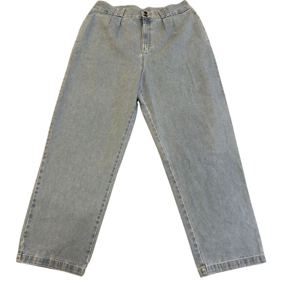 NWT Lucy & Yak Addison Tapered Denim Jeans in Light Wash Blue - Picture 4 of 6